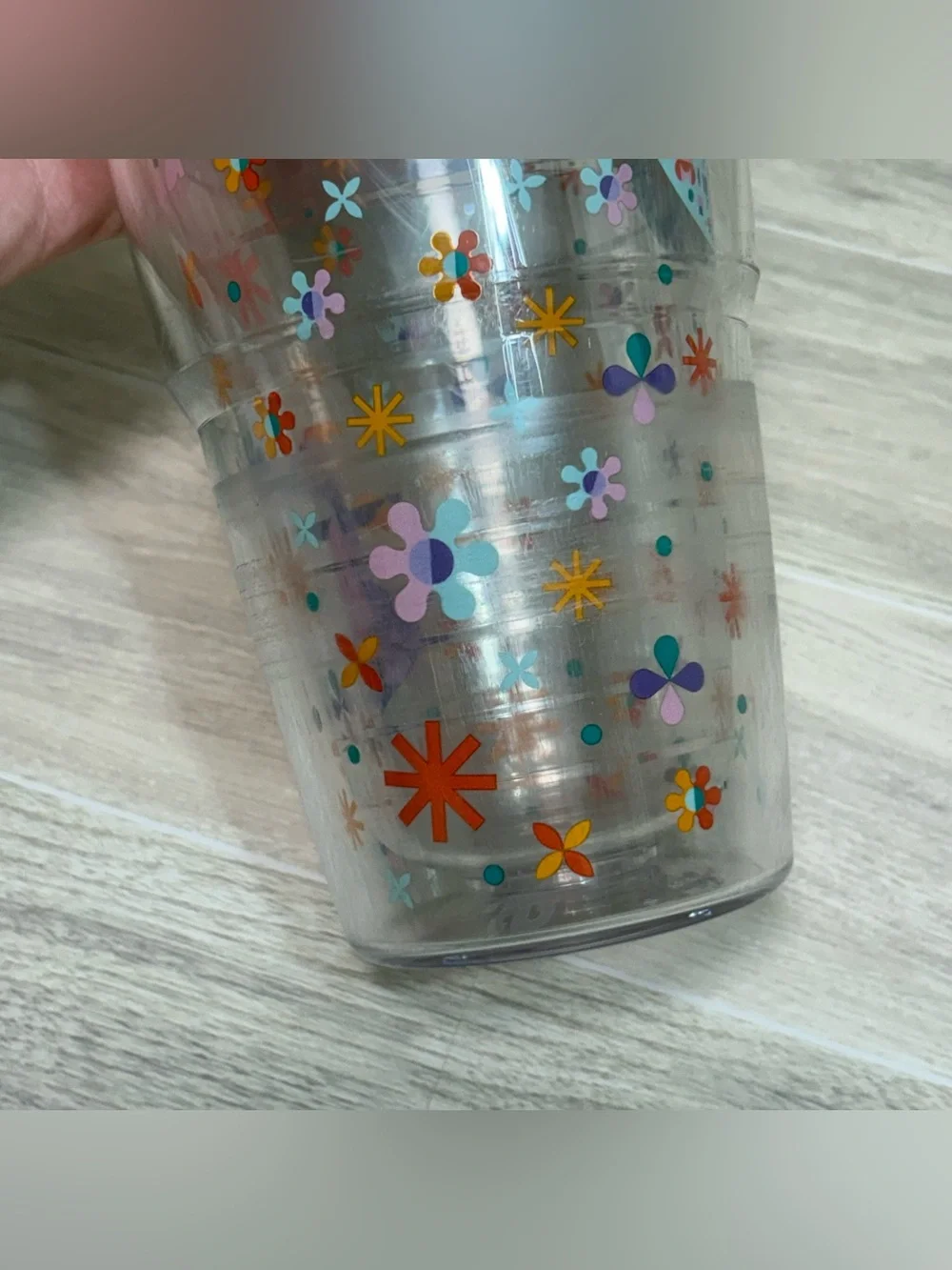 tervis Disney Epcot Clear 24 oz Tumbler with Pink Lid